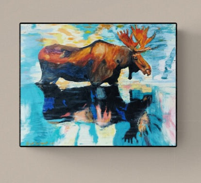 River Moose by SS - Original Available