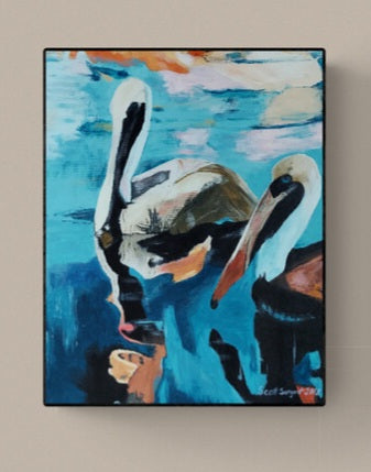 Pelicans by SS - Original Available