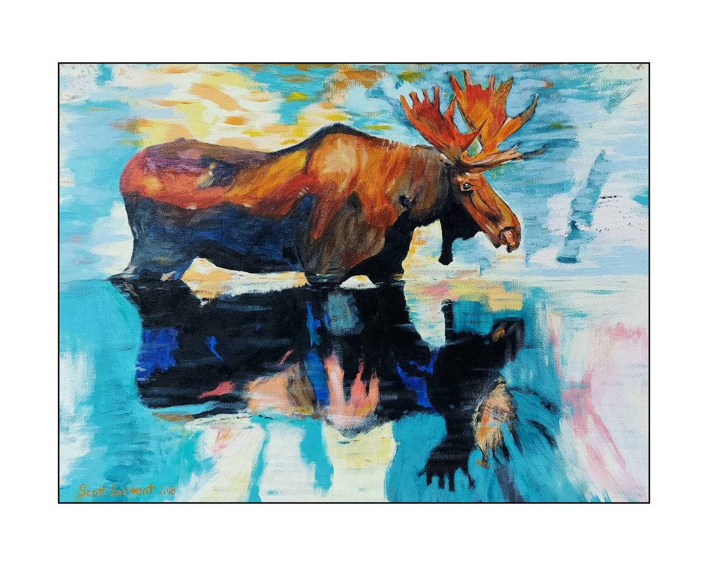 River Moose by SS - Original Available