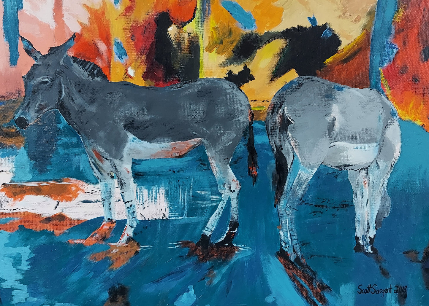 Miami Zoo Donkeys by SS - Original Available