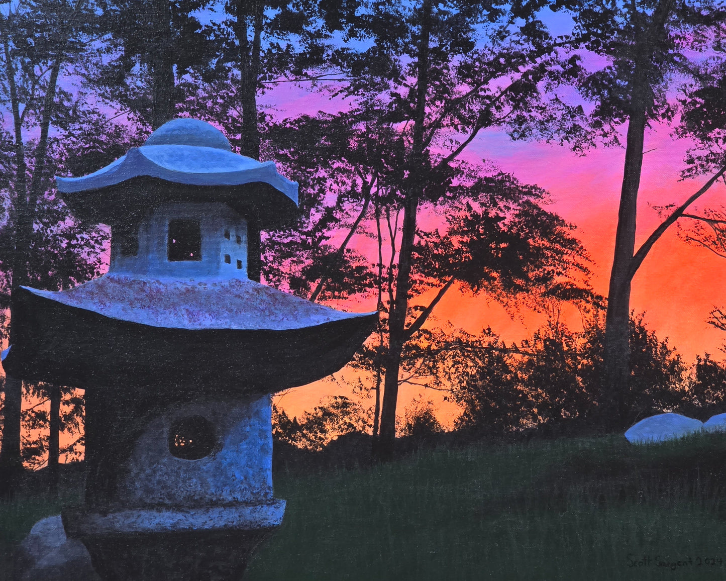 *New* Stone Lantern by SS - Original Available