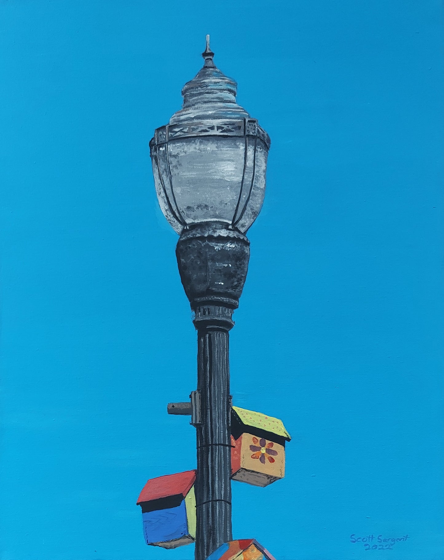 Skowhegan Light Pole by SS - Original Available