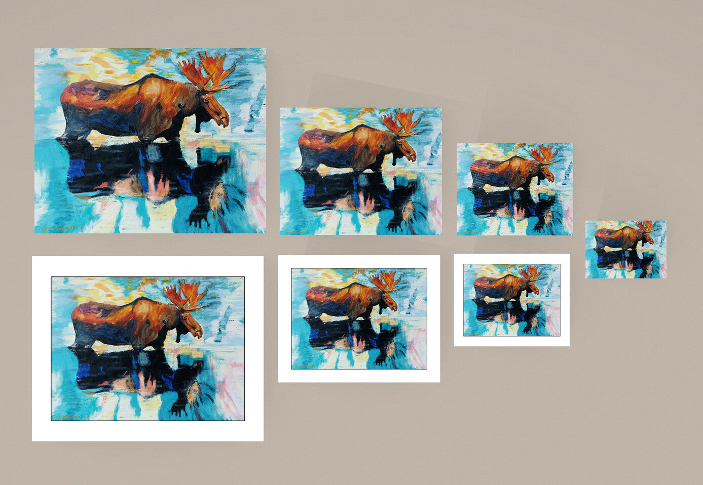 River Moose by SS - Original Available