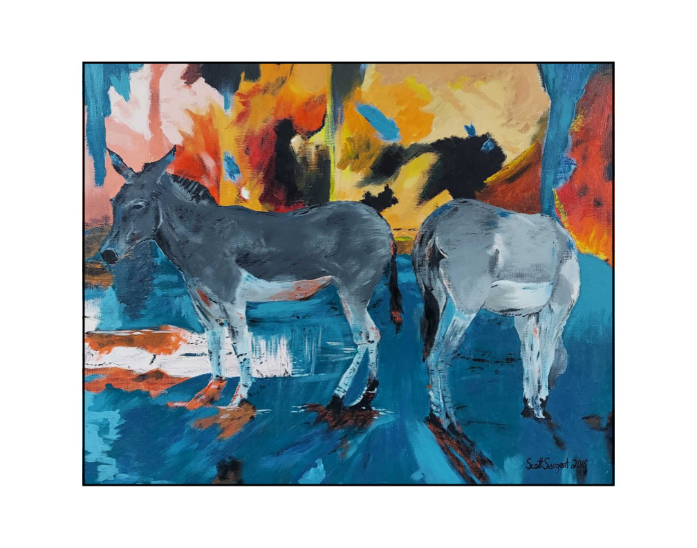 Miami Zoo Donkeys by SS - Original Available