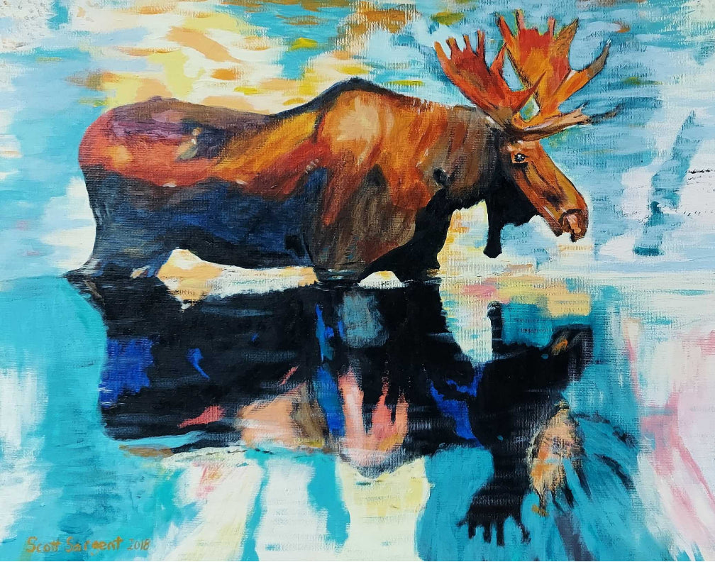 River Moose by SS - Original Available