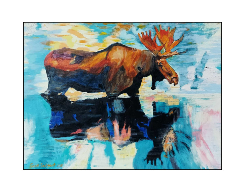 River Moose by SS - Original Available