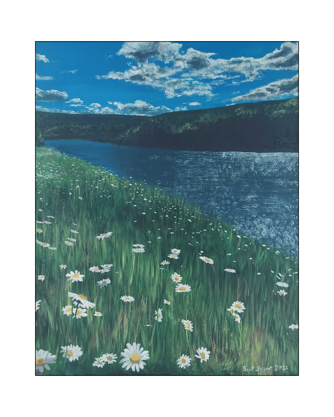 *New* River Daisies by SS - Original Available