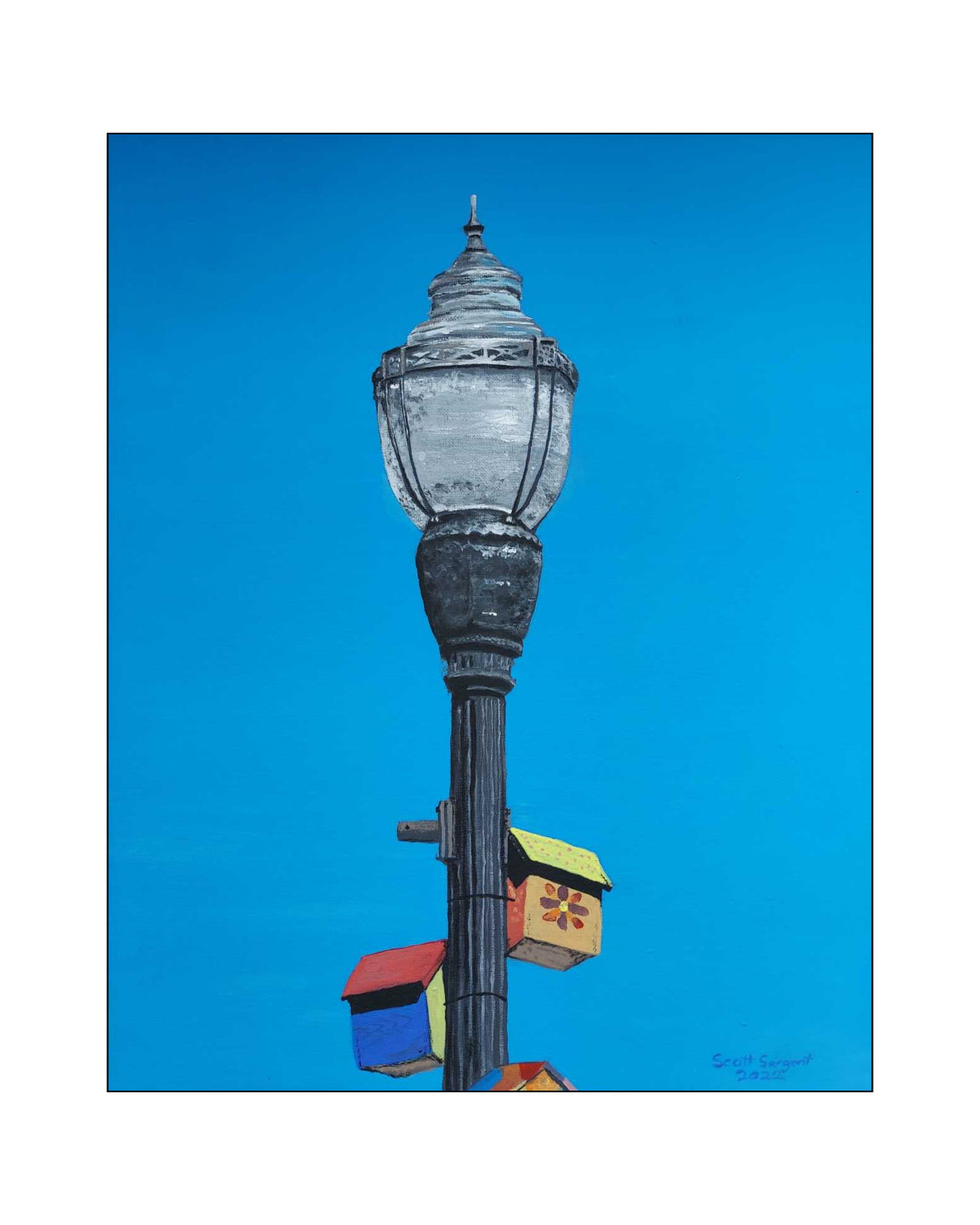 Skowhegan Light Pole by SS - Original Available
