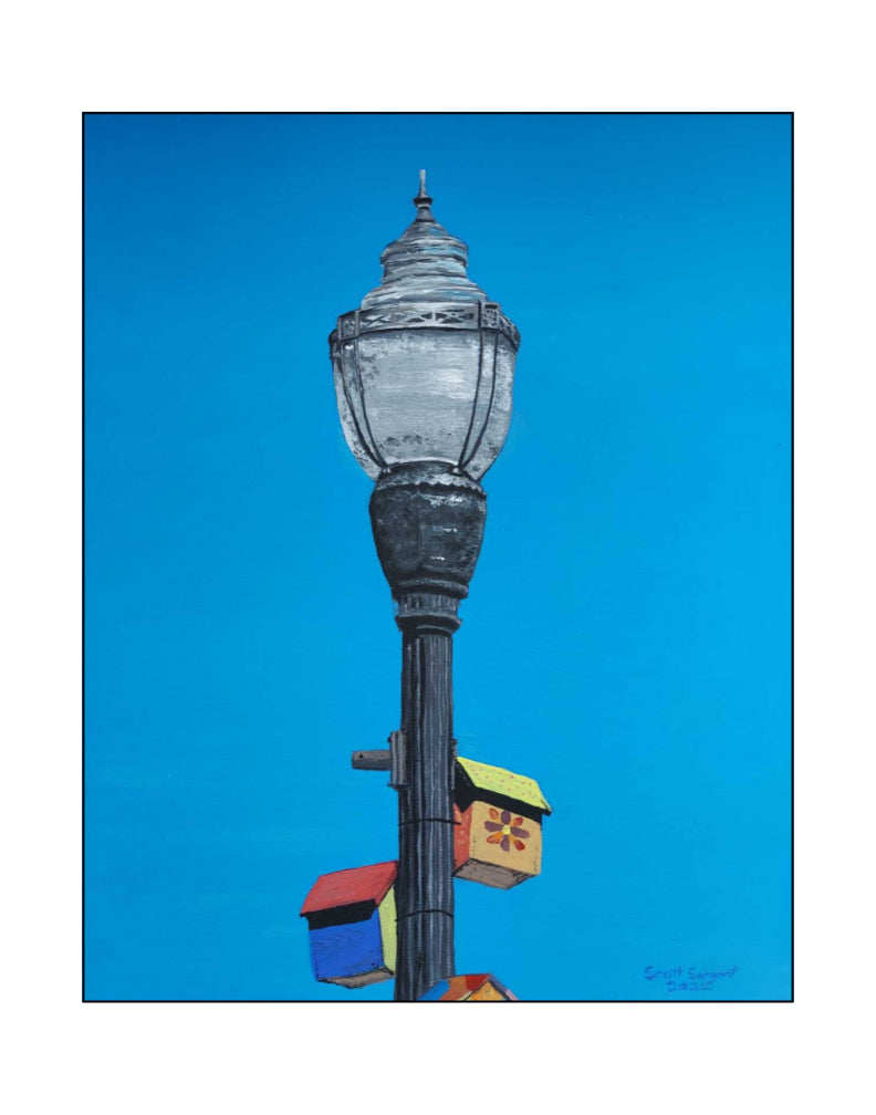 Skowhegan Light Pole by SS - Original Available