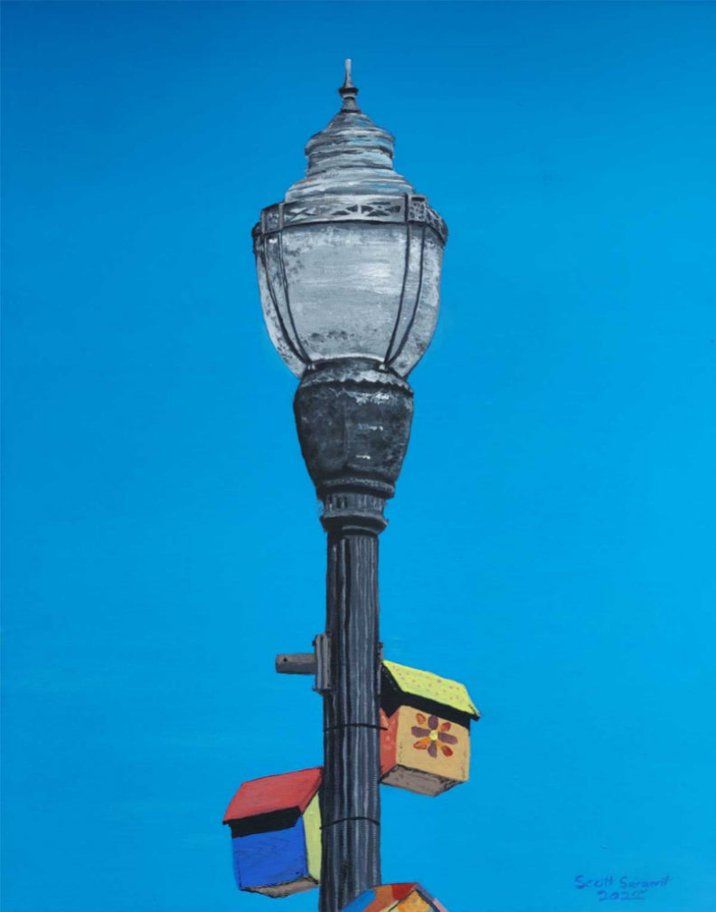 Skowhegan Light Pole by SS - Original Available