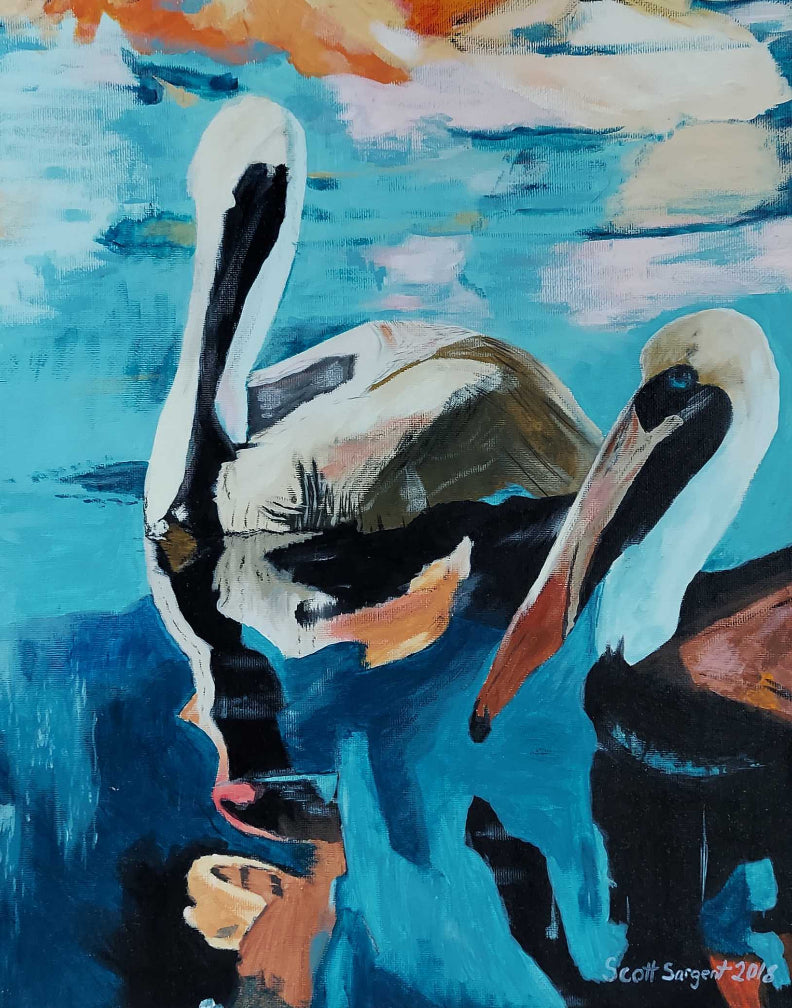 Pelicans by SS - Original Available