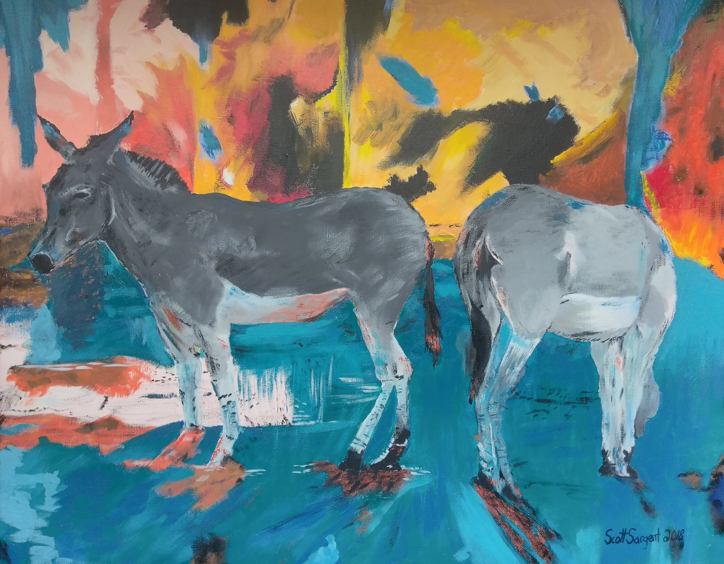 Miami Zoo Donkeys by SS - Original Available