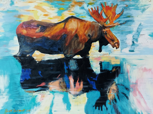 River Moose by SS - Original Available