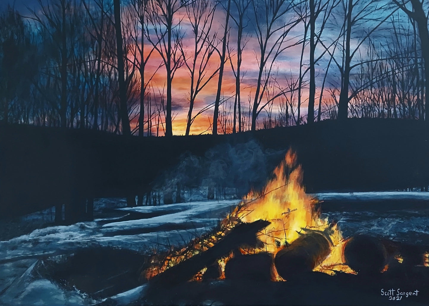 Night Fire by SS - Prints Available