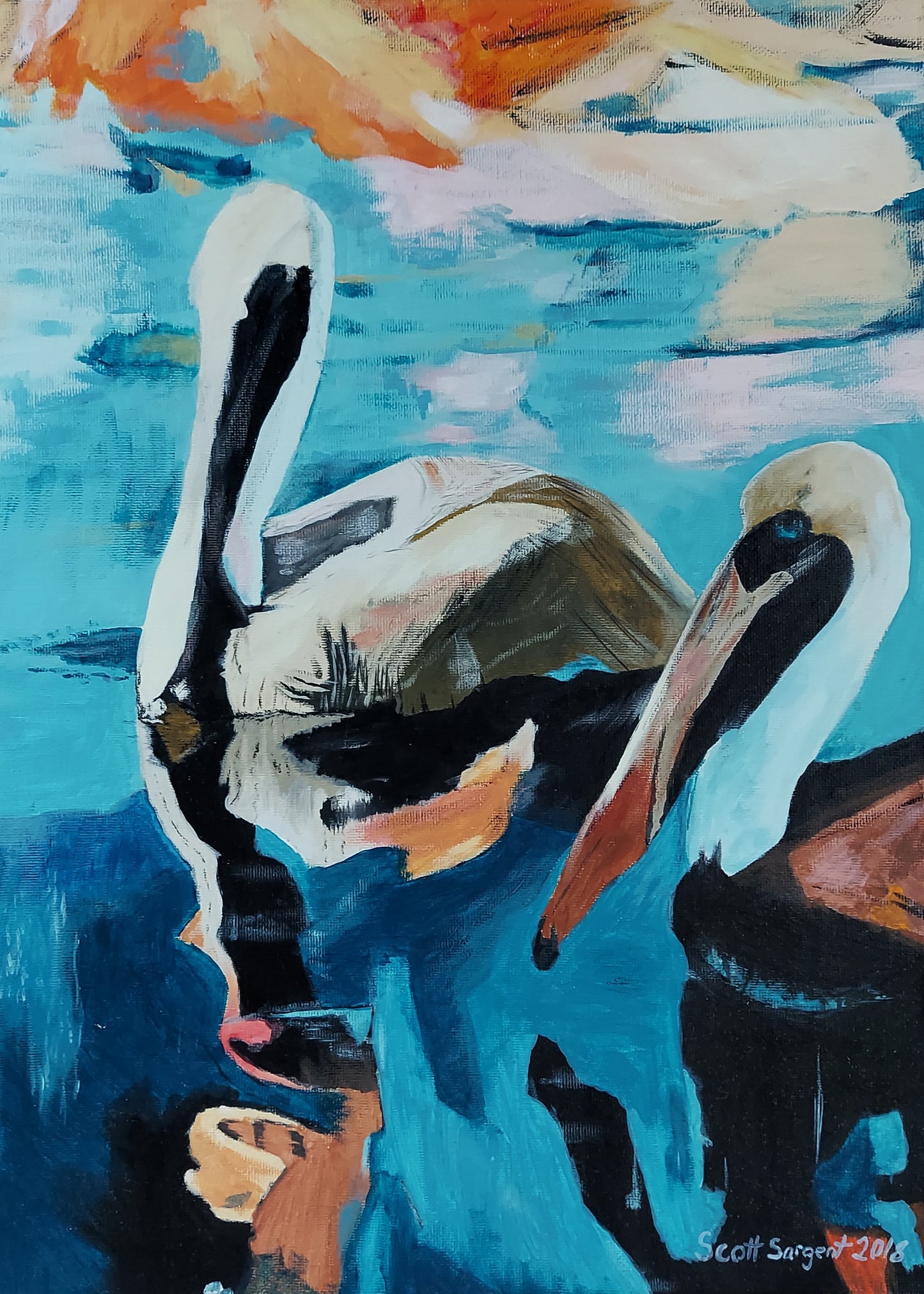 Pelicans by SS - Original Available