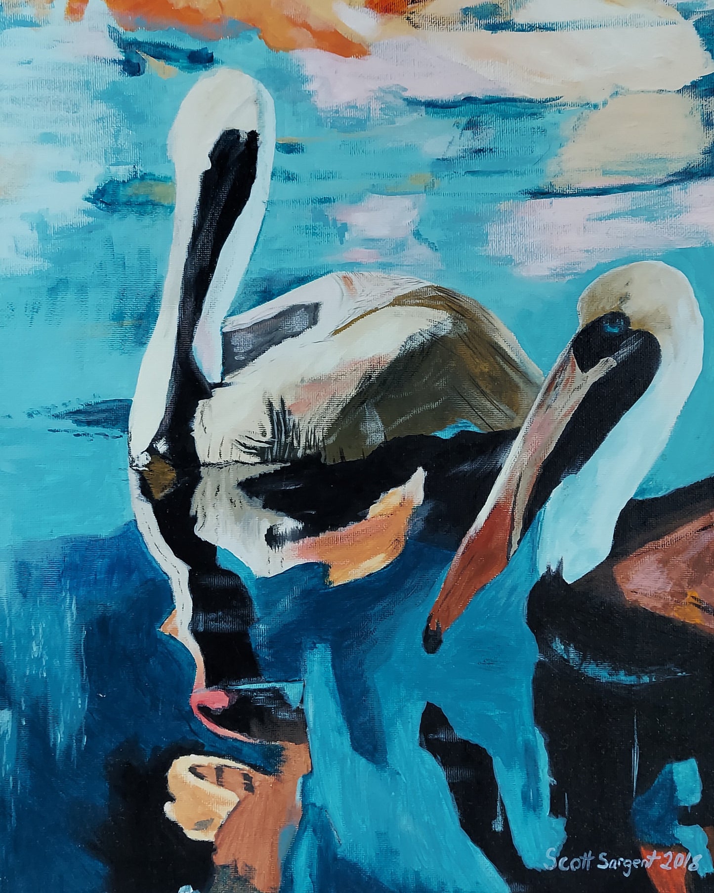 Pelicans by SS - Original Available