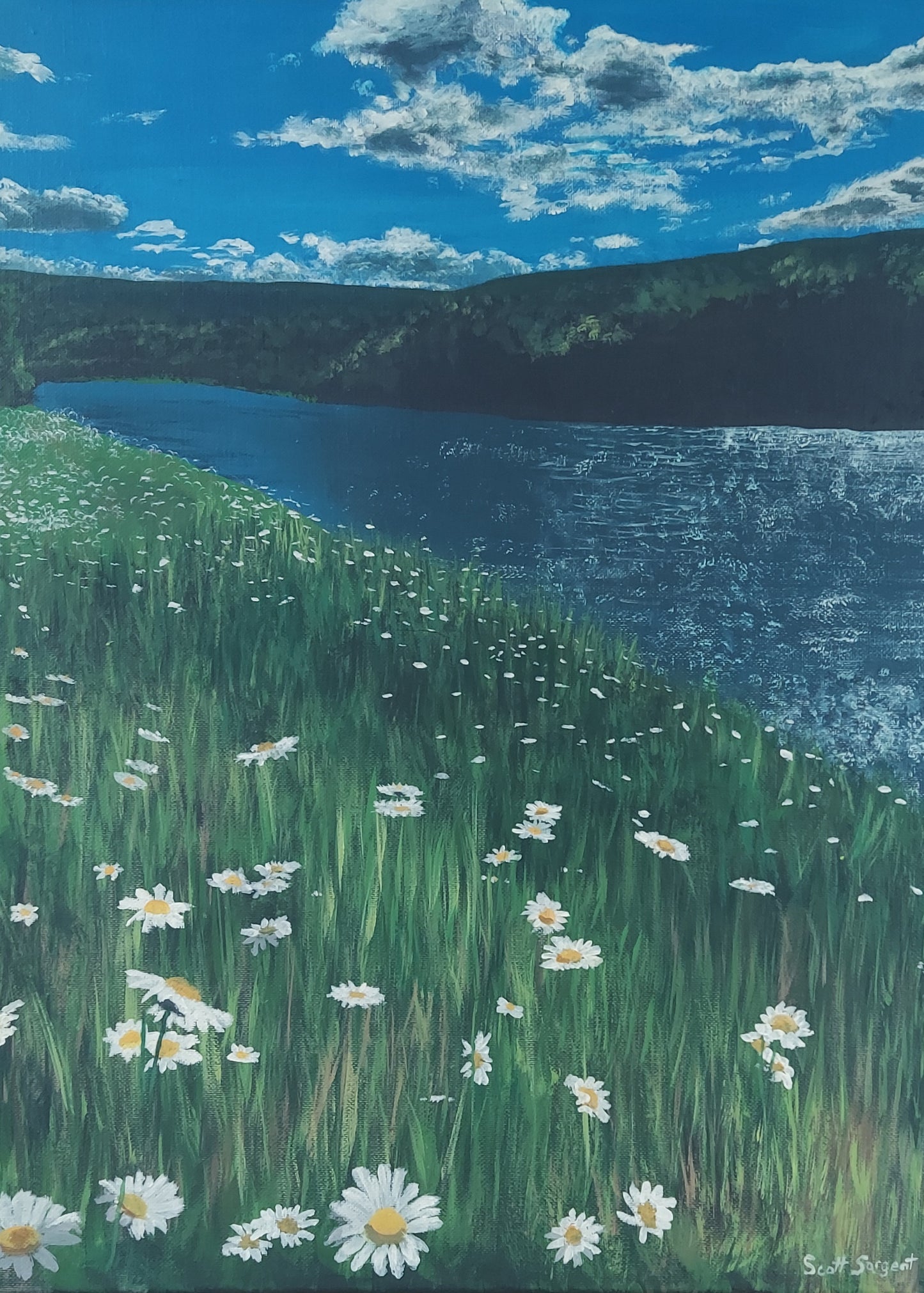 *New* River Daisies by SS - Original Available