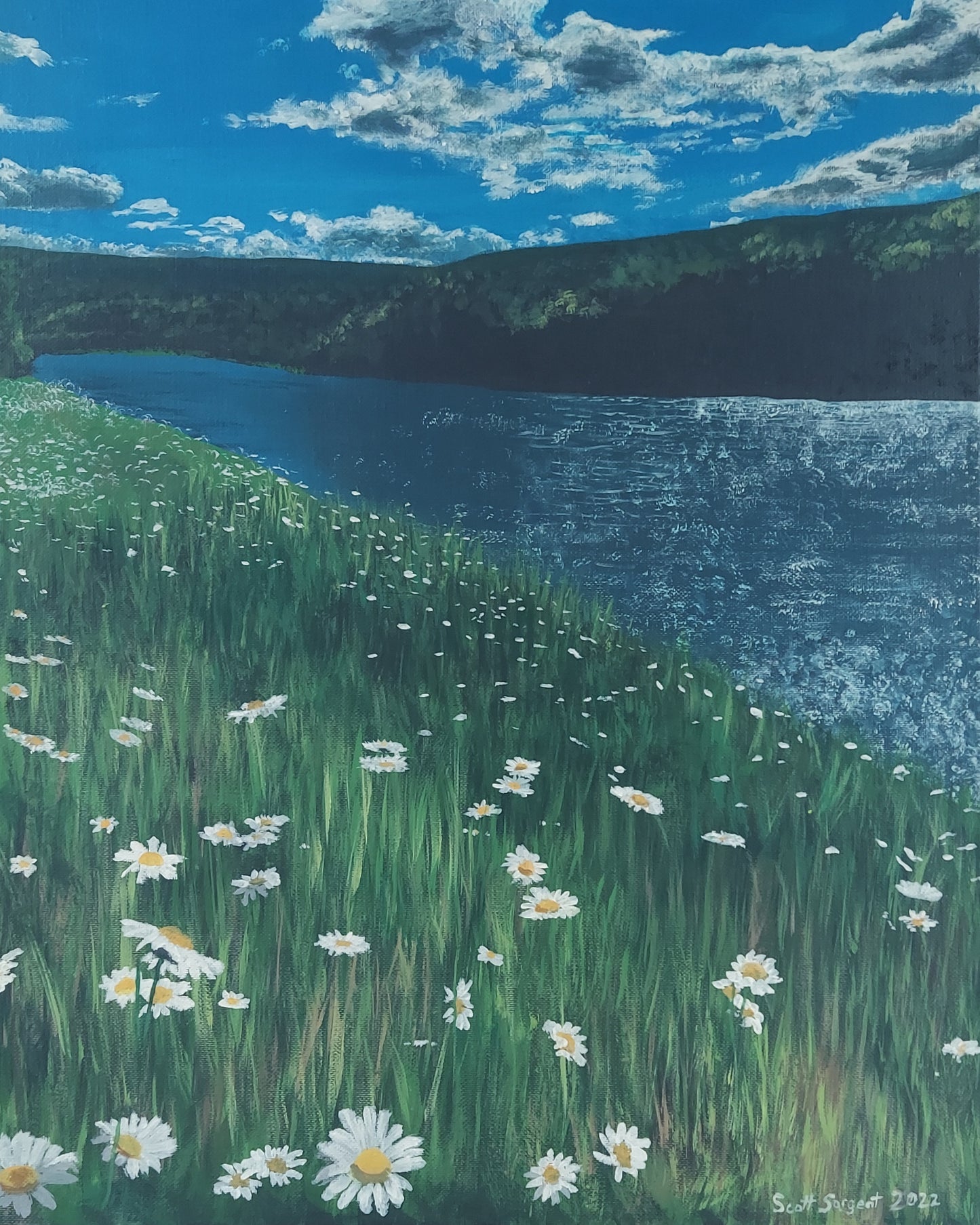 *New* River Daisies by SS - Original Available