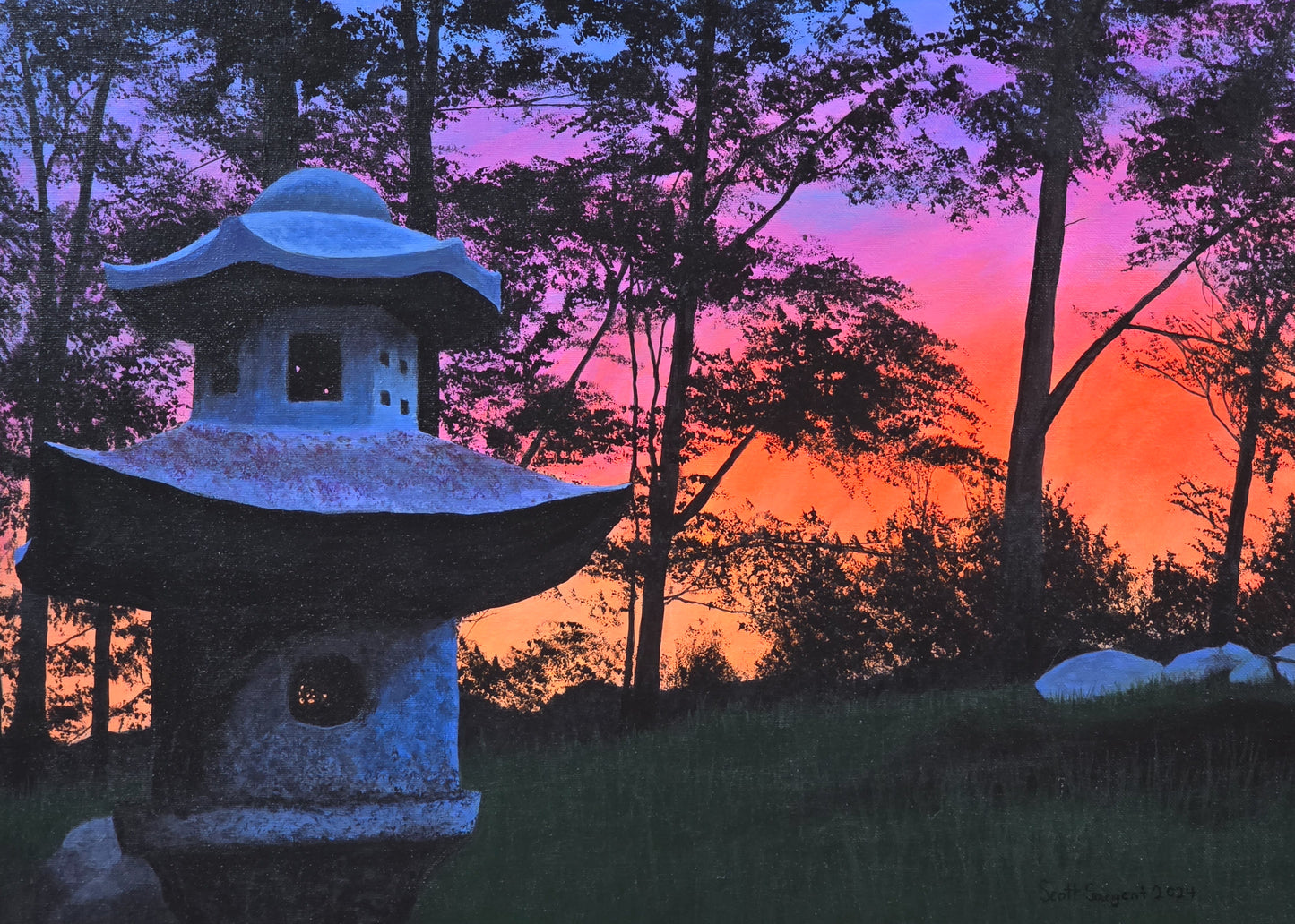 *New* Stone Lantern by SS - Original Available