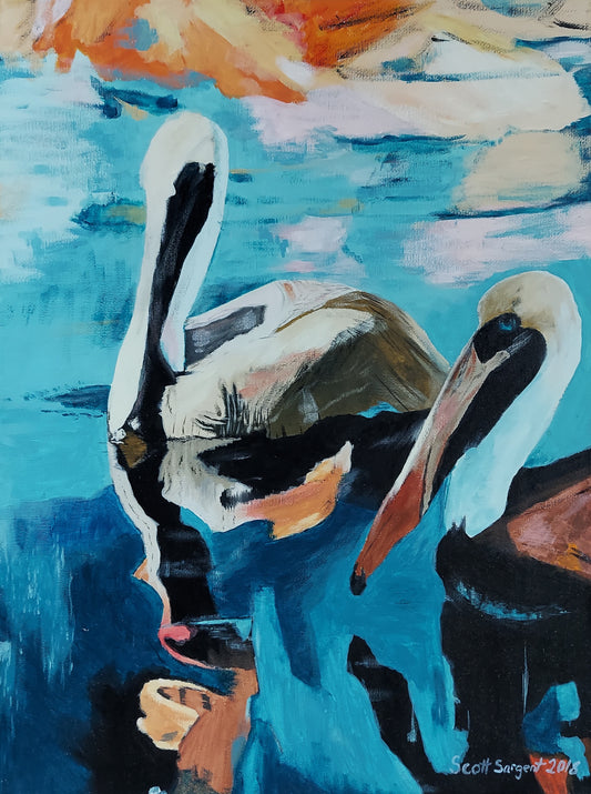 Pelicans by SS - Original Available