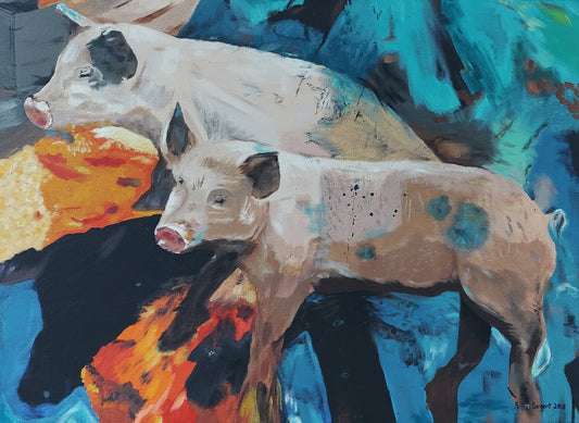 Porkchop & Bacon by SS - Original Available