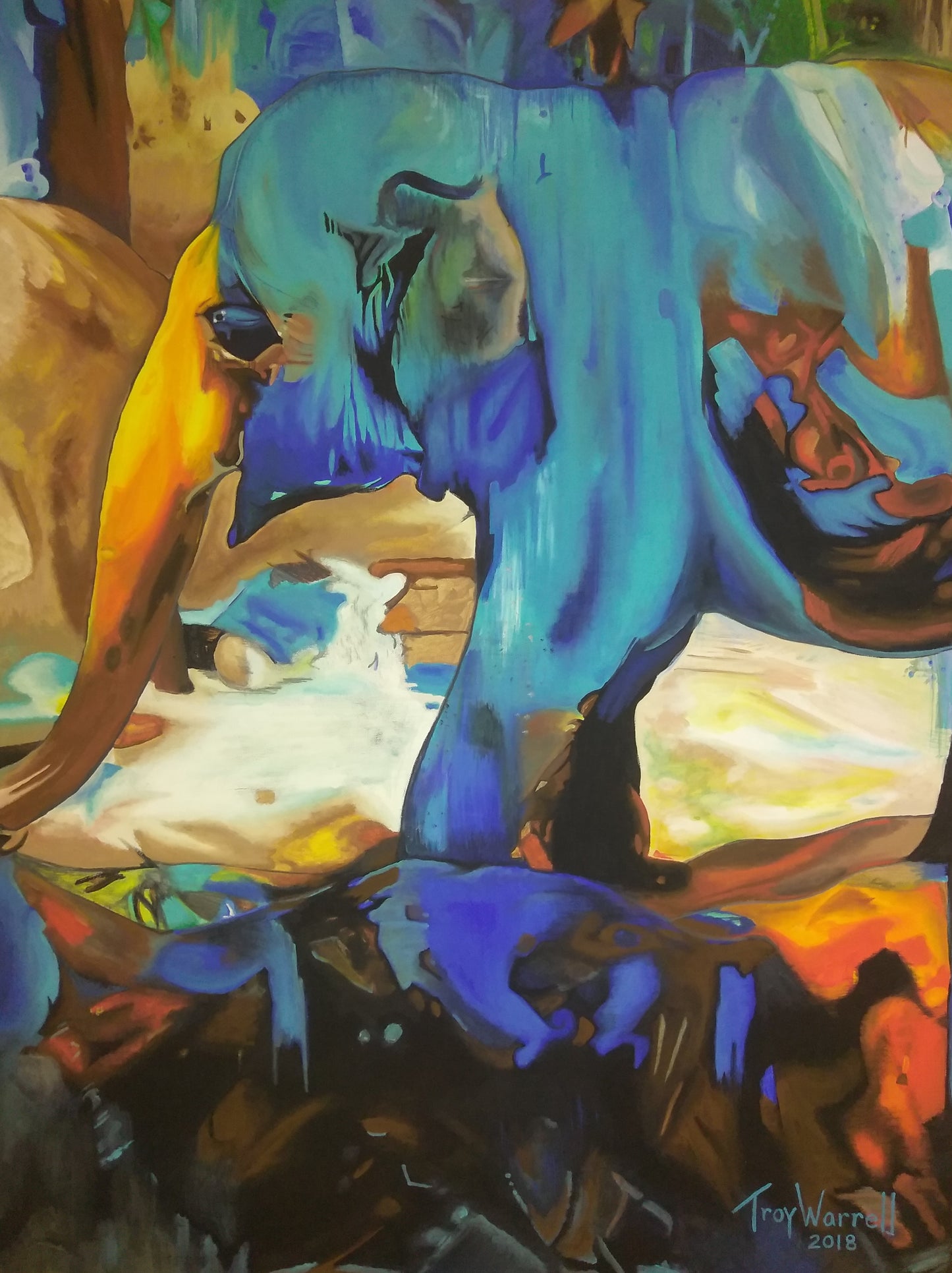 *Fav* Blue Elephant by TW - Original Available